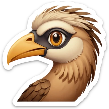 a desert bird sticker