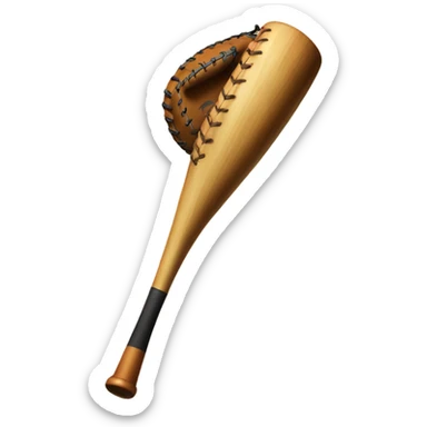 Baseball bat and glove for Christmas  sticker