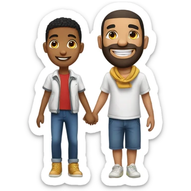 Drake with a kid sticker