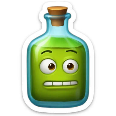 A flask with a magic potion from Shrek 2 sticker