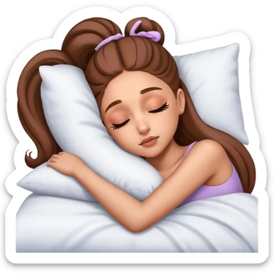 Ariana Grande sleeping sticker