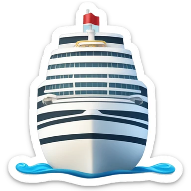 Holiday cruise ship birthday  sticker
