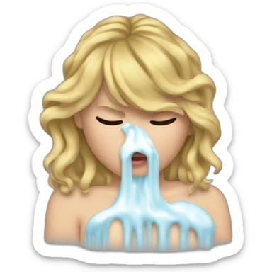 Taylor swift puking sticker