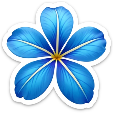 aestetic hawaian flower blue sticker