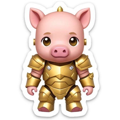 Minecraft baby Piglin sticker
