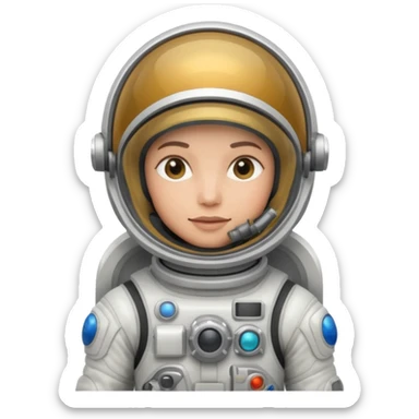 Make a astronaut with a raygun sticker