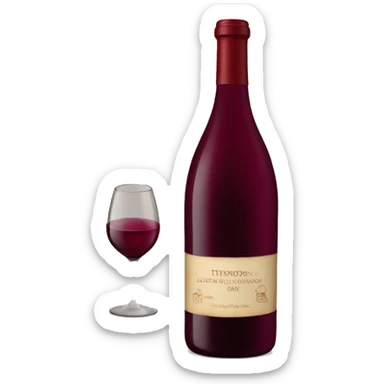 Wine red sticker