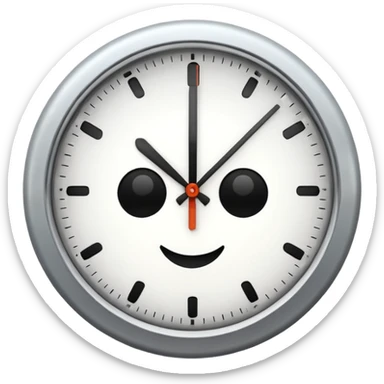 clock tiwh time ticking sticker
