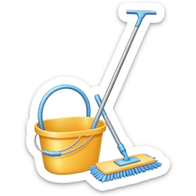 cleaning tools sticker