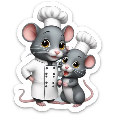 rat chef kiss sticker