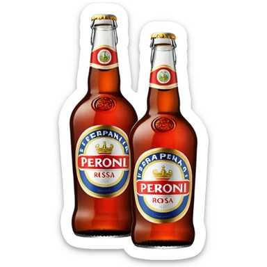 Birra Peroni rossa piccola in bottiglia da 33 cl
 sticker
