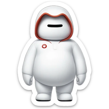 baymax in nike merch sticker
