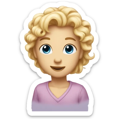 ligh blu heart sticker