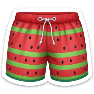 Watermelon shorts sticker