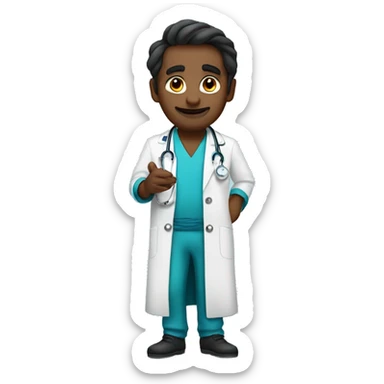 A doctor dressed as a genie sticker
