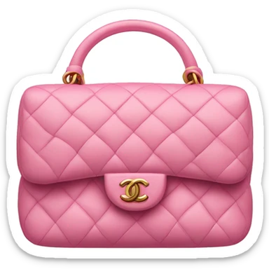 pink chanel bag sticker