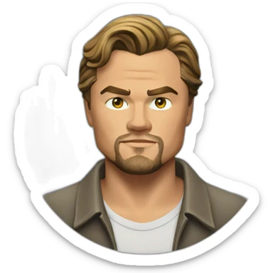 Leonardo DiCaprio when he understood the assignment sticker