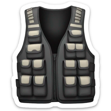 black CS GO vest sticker