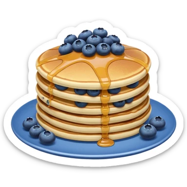 Blueberry pancakes  sticker