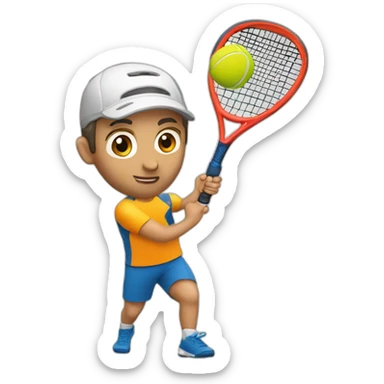 padel-player sticker