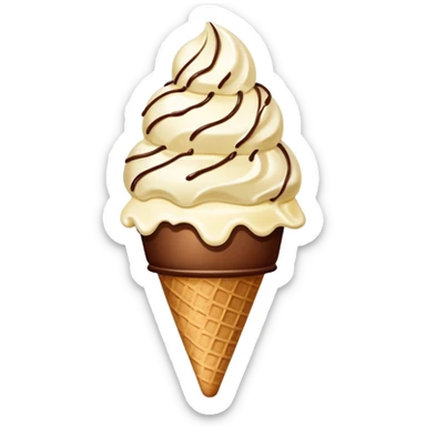 helado granizado with crunchy ice pieces, vanilla ice cream with small chunks of ice or chocolate sticker