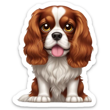 King Charles cavalier ruby sticker