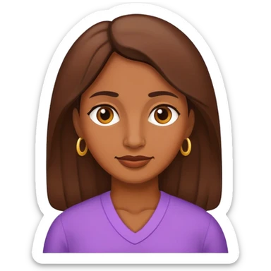 brown skinned mother sticker