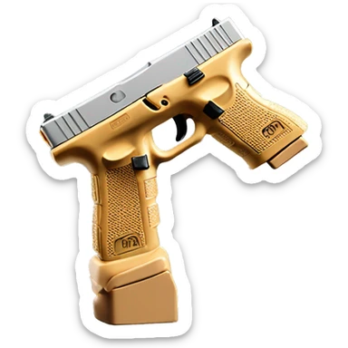 Very realistic toy Glock 19x sticker