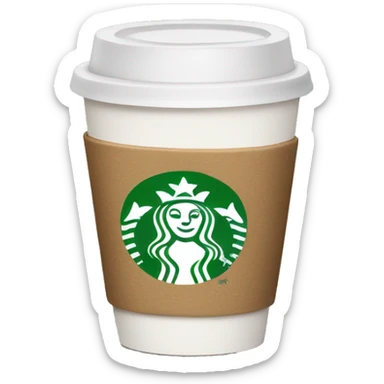 Coffee cup from Starbucks sticker