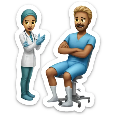 That feeling when knee surgery is  tomorrow sticker