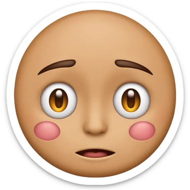 emoji representing a mood shift, face with half sad and half happy expression sticker