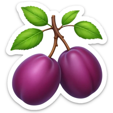 one small plum sticker