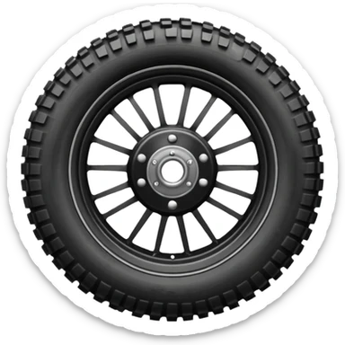 Roue arrière moto cross sticker