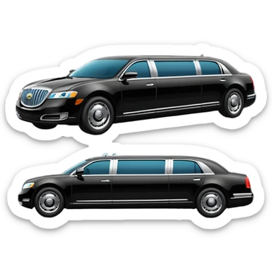luxury self driving limo sticker
