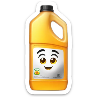 one liter engine oil sticker