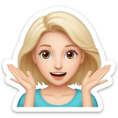 pria dengan ekspresi senang / excited dengan mata menjadi bintang sticker