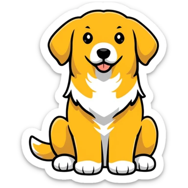 Golden retriever  sticker