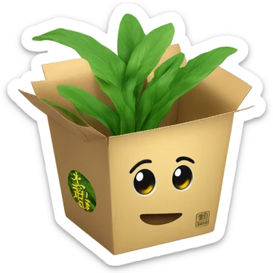 plants bloom in a Chinese noodle box


 sticker