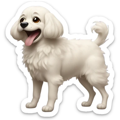 Farting weeny dog sticker