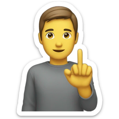 wait gesture sticker