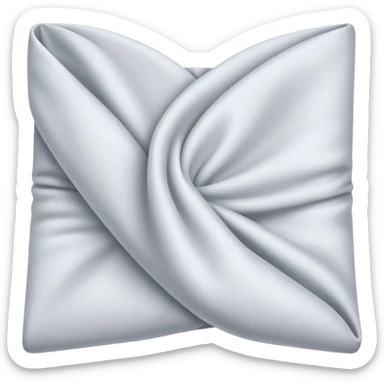 A simple piece of fabric, soft and smooth, folded or hanging, symbolizing versatility and everyday use sticker