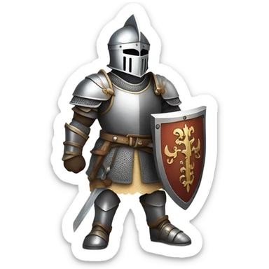 Knight wielding Mjolnir sticker