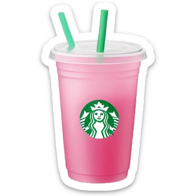 pink drink starbucks refresher  sticker