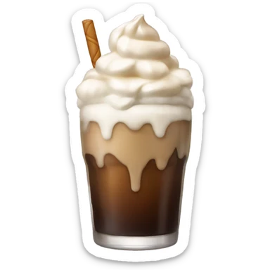 Root beer float sticker