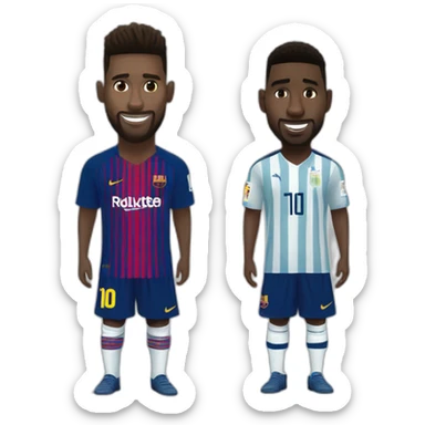 Messi pisando a vinicius sticker