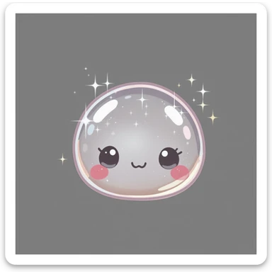 cute and shiny object with sparkles, no background sticker