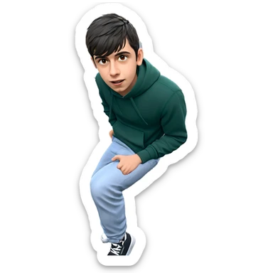 girl with boys by car sticker