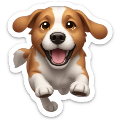 runing in circles ca dog sticker