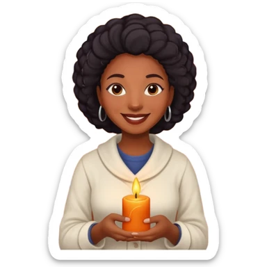 Candle Maker black woman sticker