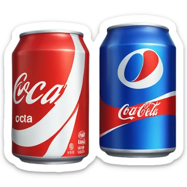 Coca Cola Pepsi sticker